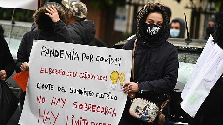 Telediario 1 - Macrooperación policial en la Cañada Real contra el tráfico de drogas y el fraude a las eléctricas