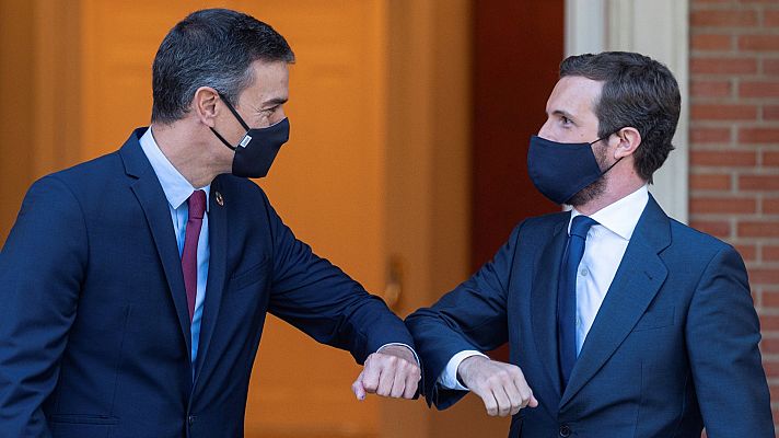 Telediario 1 - Sánchez llama a Casado pero no logran desbloquear las negociaciones sobre la renovación del CGPJ