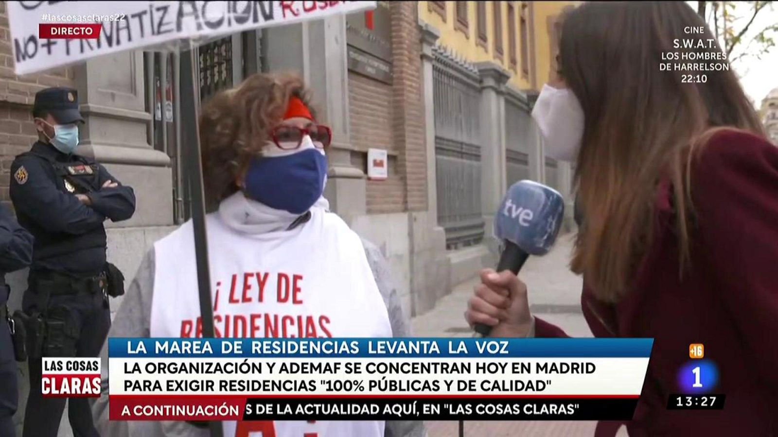 Marea de Residencias: "No hay personal suficiente, les tienen esclavizados, queremos una gestión 100% pública"