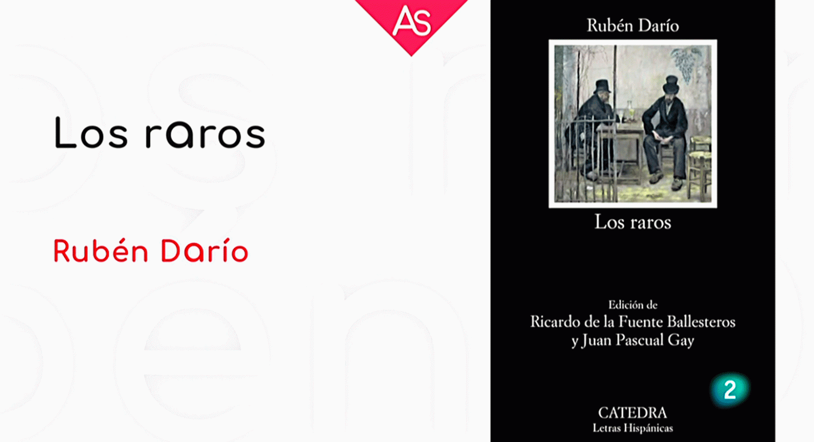 La aventura del saber Los raros Rubén Darío Ricardo de la Fuente Ballesteros Juan Pascual Gay colección Letras Hispánicas Cátedra #AventuraSaberLibros