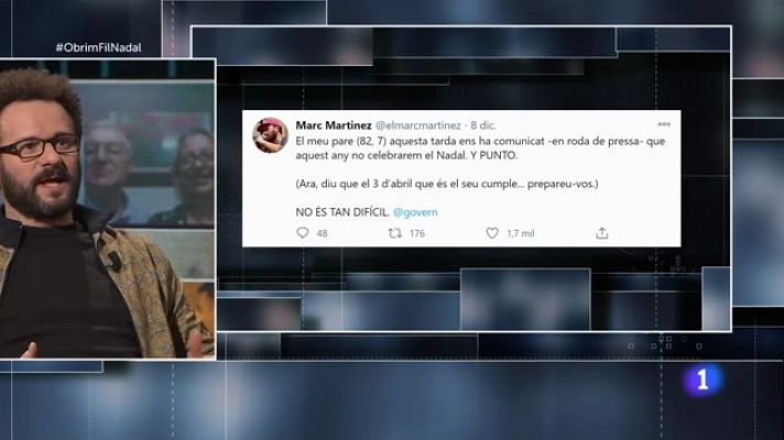 Obrim fil - L'actor Marc Martínez, sense Nadal en família