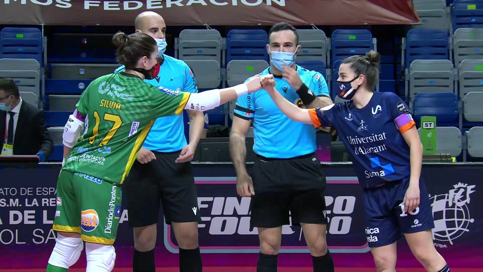 Fútbol Sala - Copa de la Reina, 2ª Semifinal: Poio Pescamar - Univ.de Alicante - ver ahora