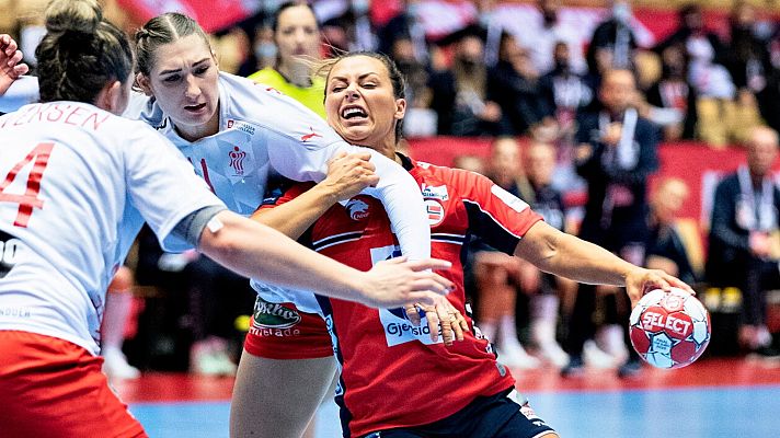 Europeo Femenino de Balonmano - Campeonato Europa femenino.2ª Semifinal: Noruega-Dinamarca