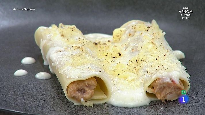 RTVE Cocina - Receta de canelones de San Esteban de la chef Pepa Muñoz