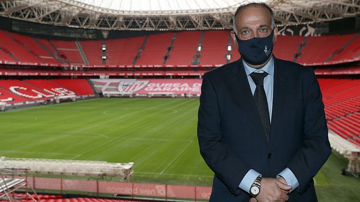  - Tebas, sobre el público en los estadios: "Con la que está cayendo es prudente esperar hasta después de navidad"