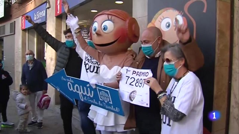 Alegria a Reus després de repartir la grossa de Nadal