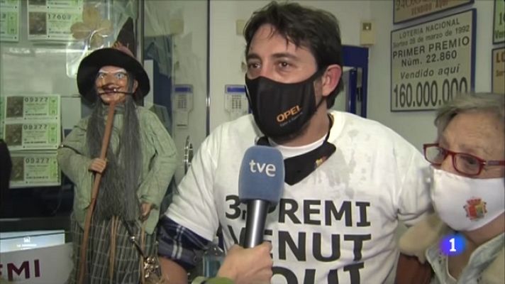 L'Informatiu - El tercer premi, el 52.472, deixa 7,5 milions a Ripoll