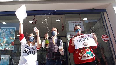 El 6.095, segundo premio de la Loter�a de Navidad