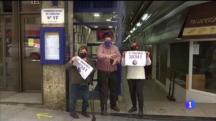 Telexornal - Galicia - A Lotería de Nadal deixa máis de 20 millóns en premios en Galicia