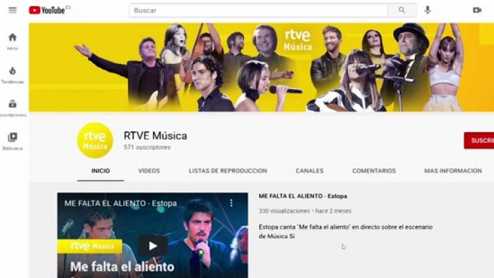 Telediario 1 - El nuevo canal de Youtube de RTVE repasa las mejores actuaciones musicales de los últimos 60 años