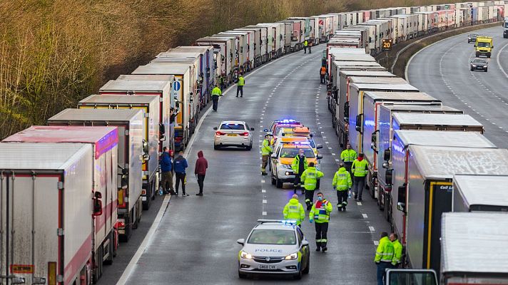 Telediario 1 - Reapertura del Canal de la Mancha