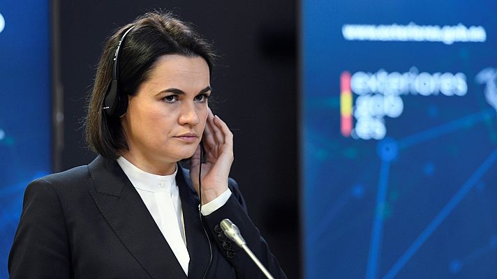 Telediario 1 - La Transición española, ejemplo para la oposición bielorrusa