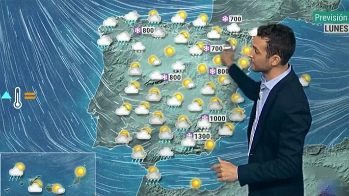 El tiempo - La borrasca Bella dejará precipitaciones y fuerte oleaje en el norte
