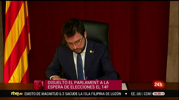 Parlamento - El Parlament de Cataluña, disuelto y convocadas elecciones