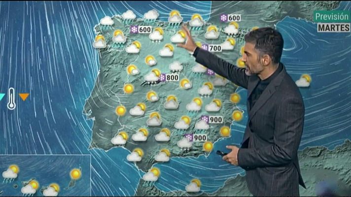 El tiempo - La borrasca Bella pone en alerta al norte peninsular por nevadas y fenómenos costeros