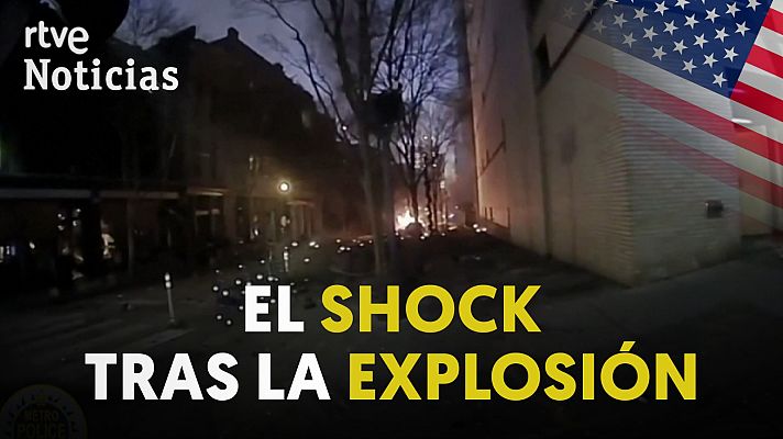  - La policía graba imágenes tras la explosión de Nashville