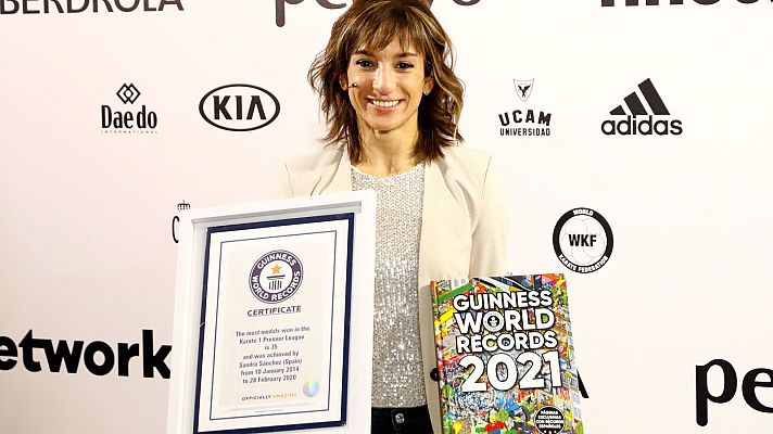 Telediario 1 - Sandra Sánchez, un récord y un amuleto