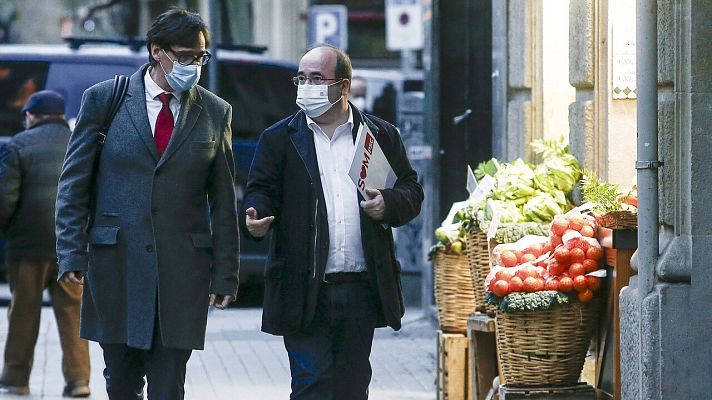 Telediario 1 - Illa, candidato del PSC a la Generalitat para romper los techos electorales de los sondeos