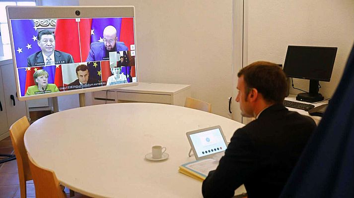 Telediario 1 - La UE y China sellan un principio de acuerdo