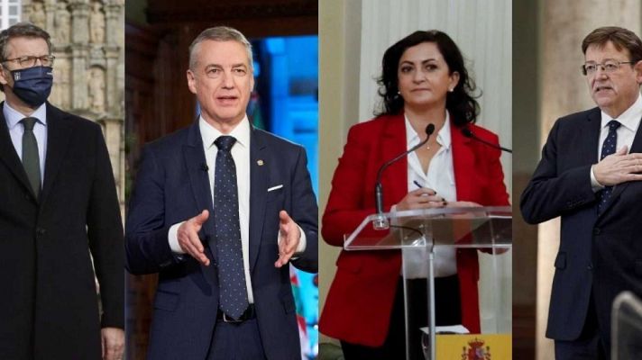 Telediario 1 - La pandemia y los deseos de recuperación centran los discursos de fin de año de los presidentes autonómicos
