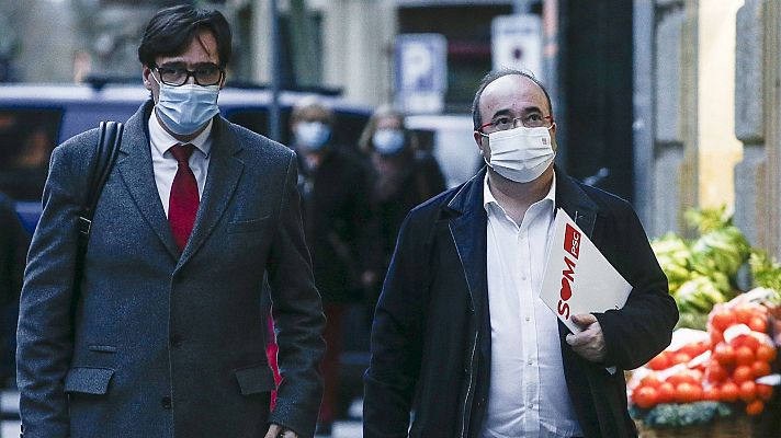 Telediario 1 - Illa y Roldán marcan la precampaña de las catalanas