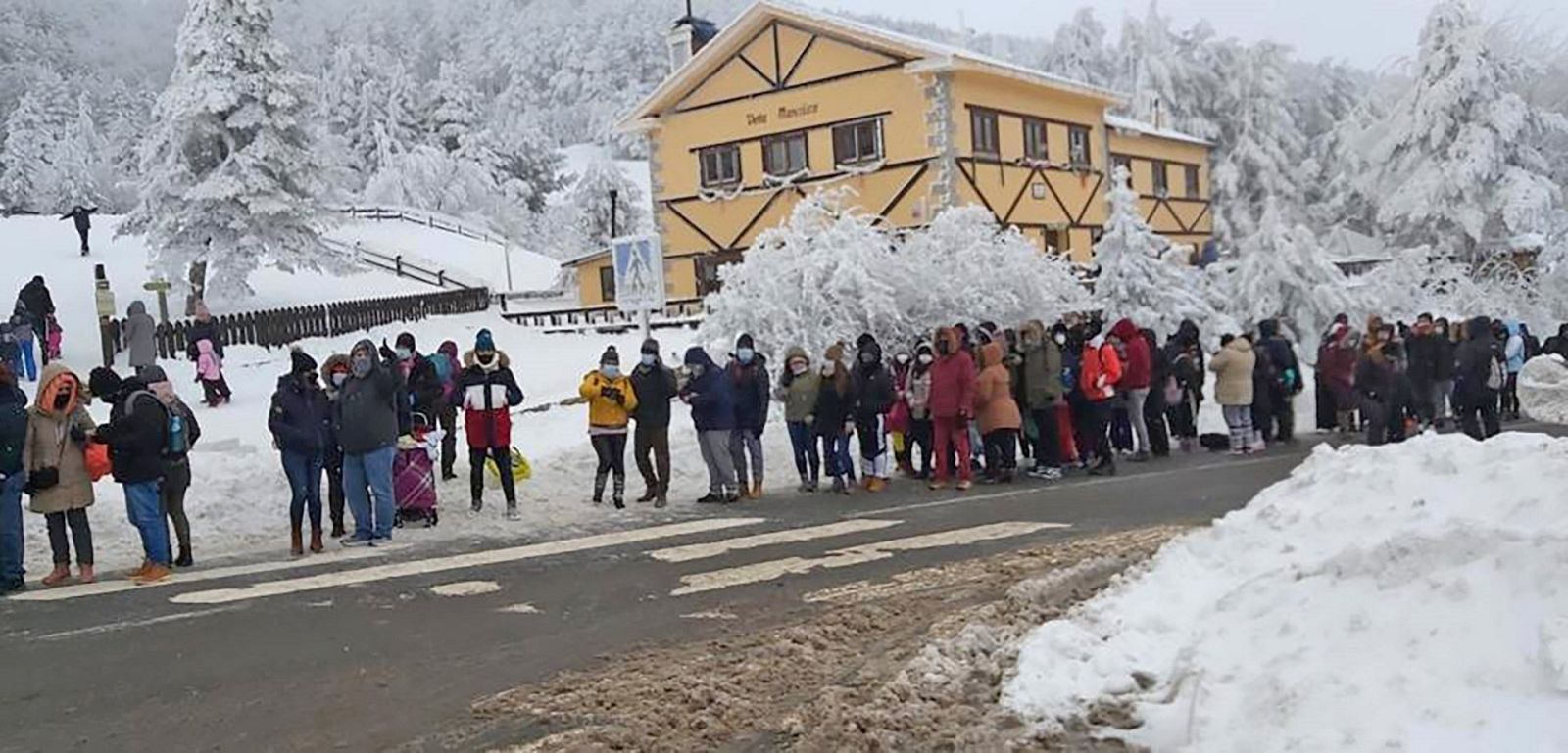 España Directo - Sensación térmica de menos 20 grados en Navacerrada