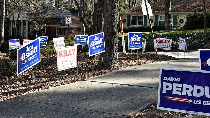 Telediario 1 - Georgia, ejemplo de la polarización en Estados Unidos