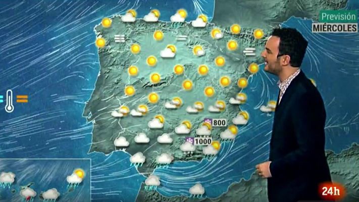 Informativo 24h - El frío marca el Día de Reyes con lluvias fuertes en Canarias, Cádiz y Málaga y nevadas en Andalucía