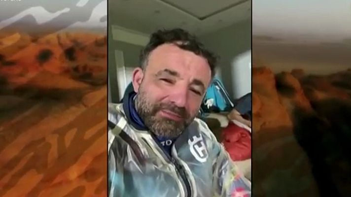 Dakar - Dakar 2021 | Dani Albero no pierde el optimismo: "Nos van a clavar una penalización de tres horas, pero seguimos en carrera"