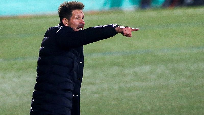 Simeone: "Siempre digo que me pueden echar mañana, hay que pensar en el partido a partido"