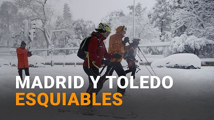 Modo Digital - La histórica nevada deja calles con esquiadores e imágenes insólitas en varias ciudades