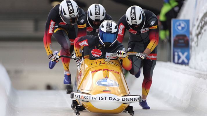 Deportes de hielo - Bobsleigh 4 masculino - Copa del mundo. 1ª manga