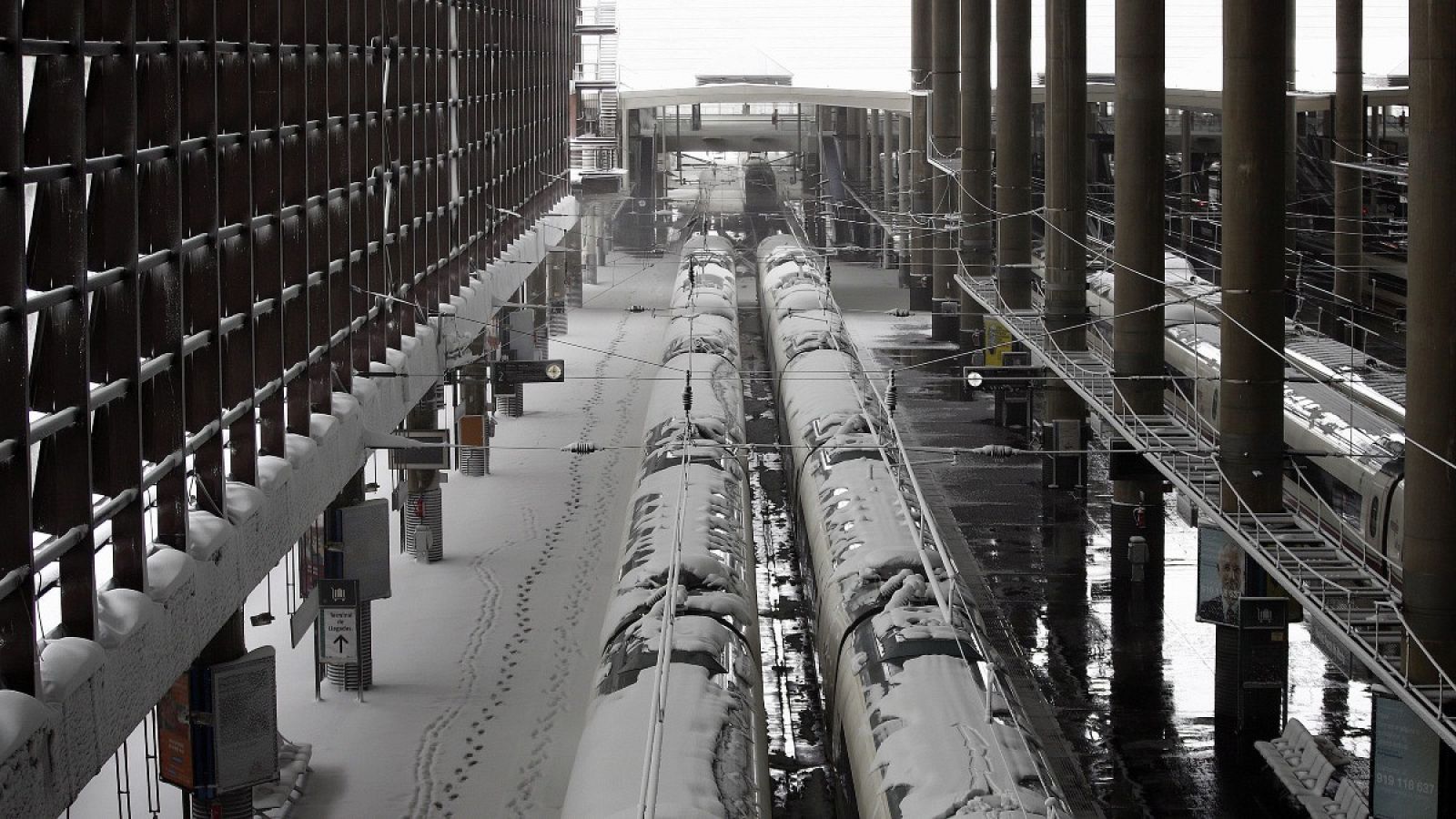 Madrid reanuda la circulación de trenes tras el temporal Filomena