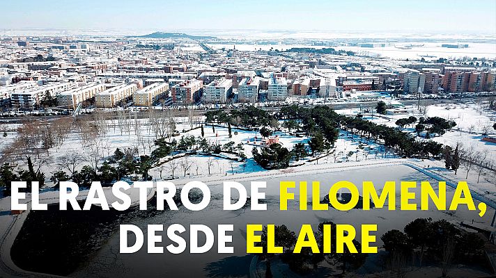 Modo Digital - El paisaje que ha dejado el paso de Filomena, a vista de dron