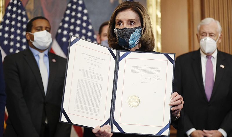 La Cámara de Representantes de EE.UU. imputa a Trump por incitar a una insurrección