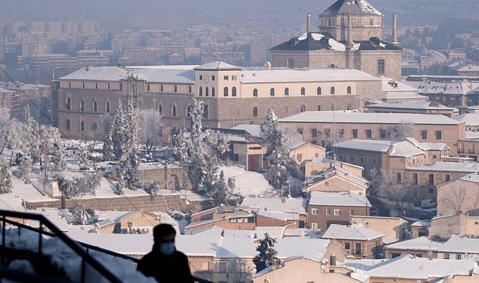 Telediario 1 - Castilla-La Mancha sigue combatiendo los efectos de Filomena