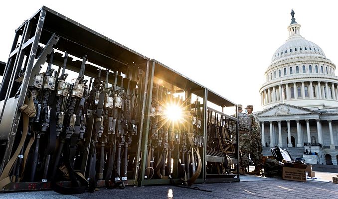 Telediario 1 - Washington se fortifica de cara a la inauguración de Biden