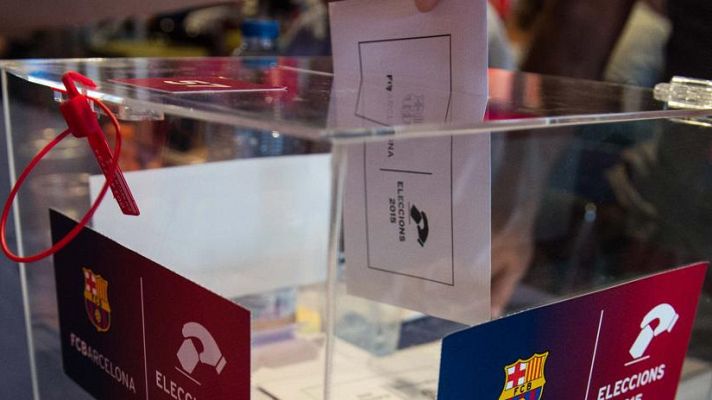 Telediario 1 - La elecciones a la presidencia del Barça apuntan a marzo