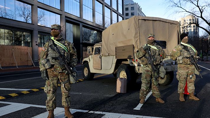 Telediario 1 - Washington se blinda para la investidura de Biden