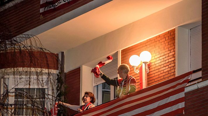 Telediario 1 - Bilbao recibe a los héroes de la Supercopa de España