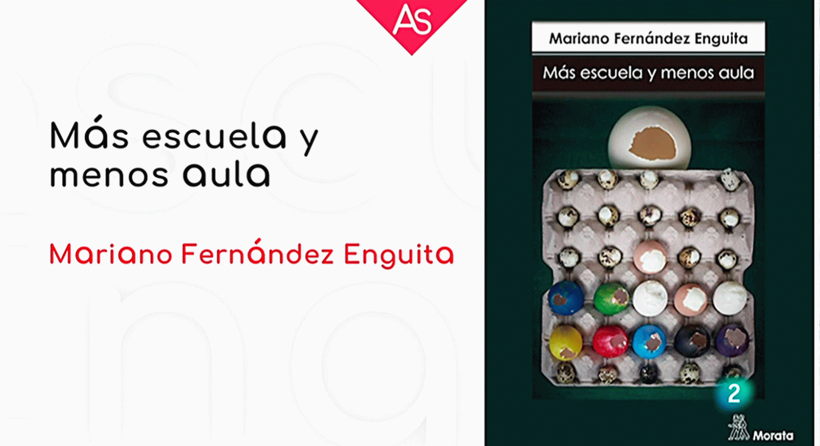 La aventura del saber Más escuela y menos aula Mariano Fernández Enguita sociología educación #AventuraSaberLibros