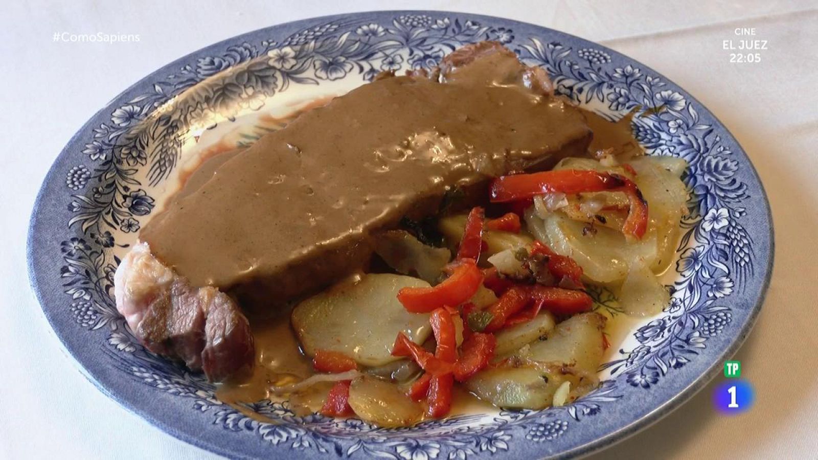 Receta de entrecot a la salsa de pimienta con papas panaderas