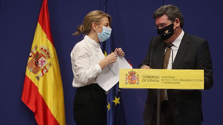 Telediario 1 - Los ERTE se prorrogan hasta el 31 de mayo