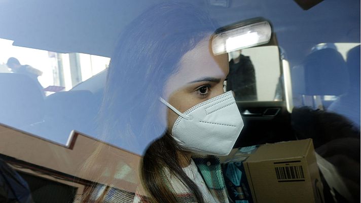  - Gloria Camila Ortega llegando al rodaje de 'Dos vidas'