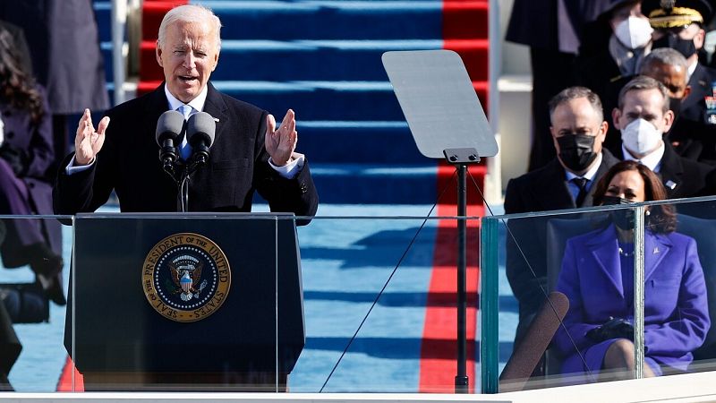 Biden llama a la unidad en su discurso como presidente de EE.UU.