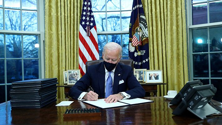 La hora de La 1 - Así ha entrado Joe Biden en la historia de EE.UU.