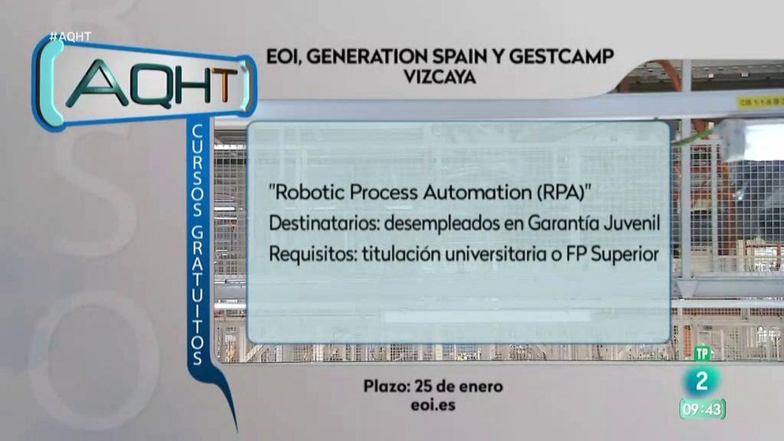 Formación gratuita para desempleados en Garantía Juvenil - Aquí hay trabajo | Ver