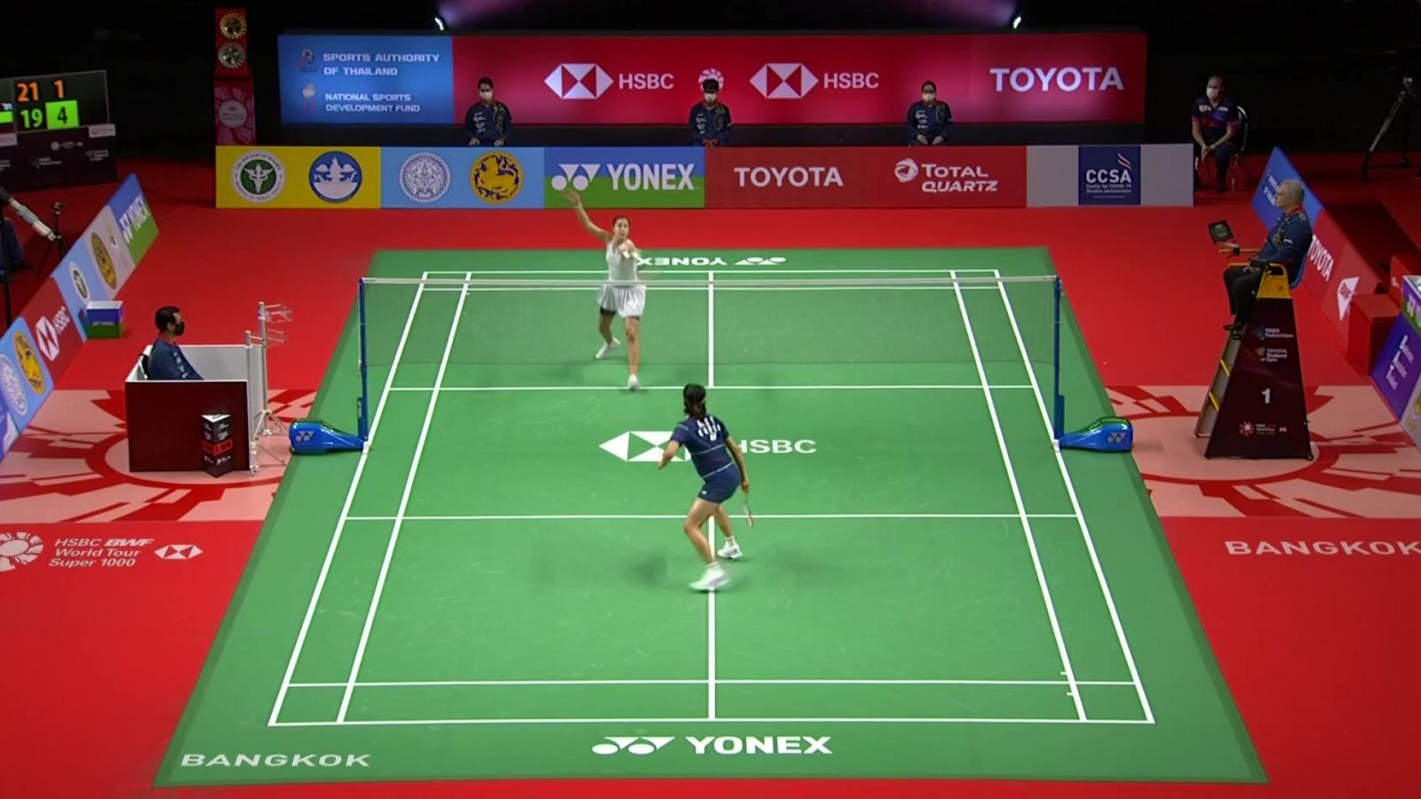 Bádminton - HSBC BWF World Tour Super 1000 "Toyota Thailand Open". Semifinal: C. Marín - S. An - ver ahora