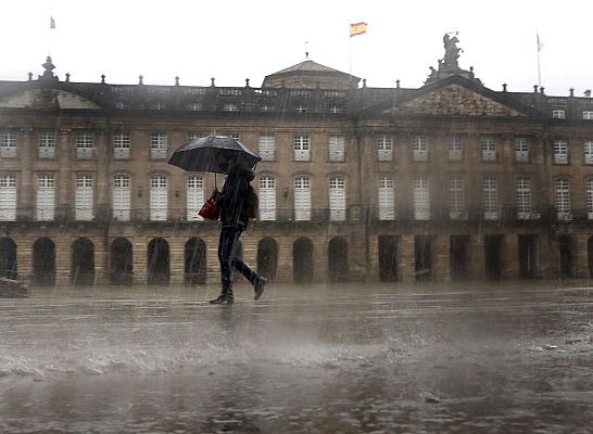 El tiempo - La semana arranca con un frente atlántico que dejará lluvias generalizadas