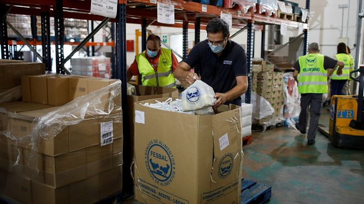 Telediario 1 - Oxfam alerta de que la pobreza severa en España podría aumentar por la COVID-19